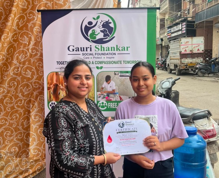 Ujjwal Baluja-Led Gauri Shankar Social Foundation Organises Blood Donation Camp in Vishnu Garden to Strengthen Community Healthcare